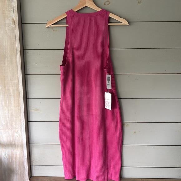 Sunday Best Jodie Ribbed Tank Dress – Soft Fuchsia – Size L – NWT - Picture 9 of 13